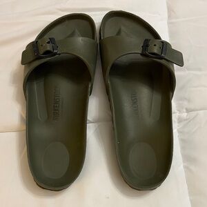 Birkenstock Olive Green Slide Sandals